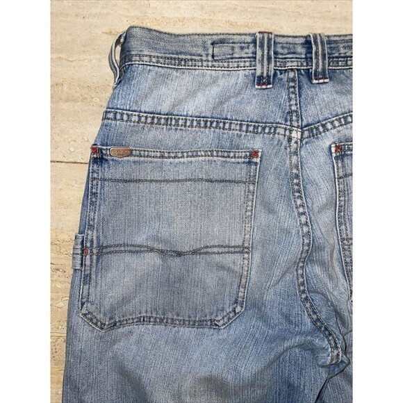 Pepe Jeans London Light Wash Distressed Blue Denim Straight Jeans Men's Size‎ 34 - Picture 11 of 12